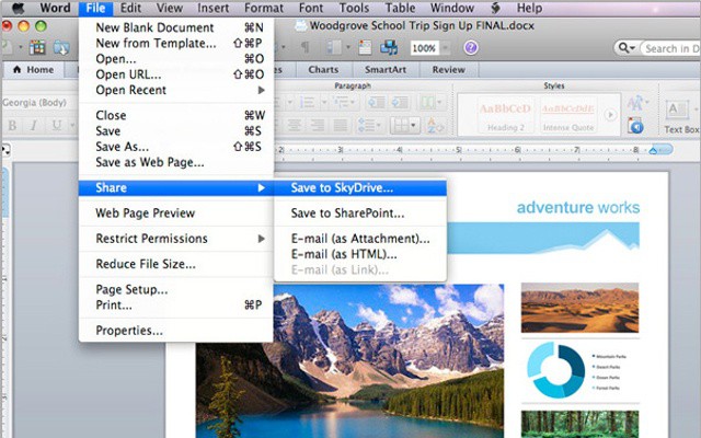 word for mac 2011 compare documents